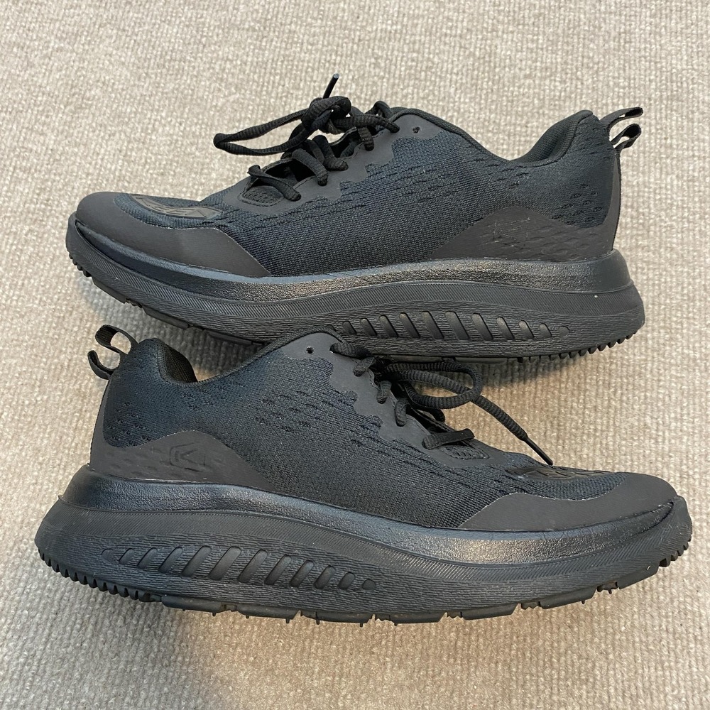 KEEN WK400 Shoes Womens Size 9.5 Black Mesh Low Top Walking Cushioned Sneakers - Picture 2 of 13
